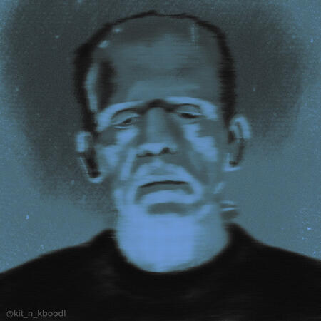 Boris Karloff as Frankenstein&#39;s Monster